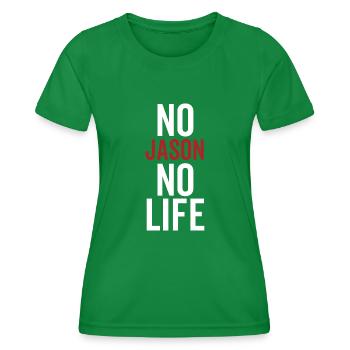 Pas de Jason Pas de vie - T-shirt sport Femme - vert - Devant - AI Model Female 172 dark (172cm)