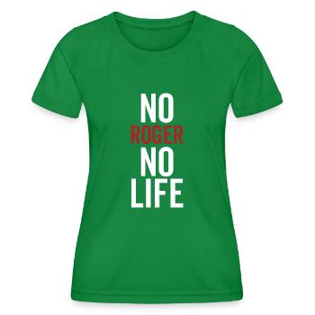 Pas de Roger Pas de vie - T-shirt sport Femme - vert - Devant - AI Model Female 172 dark (172cm)