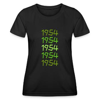 1954 - Women's Functional T-Shirt - black - Front - AI Model Female 172 light (172cm)