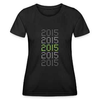 2015 - T-shirt sport Femme - noir - Devant - AI Model Female 172 light (172cm)