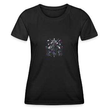 Flotte de reconnaissance stellaire - T-shirt sport Femme - noir - Devant - AI Model Female 172 light (172cm)