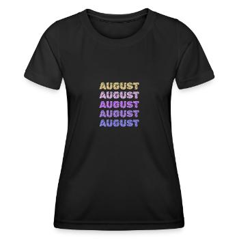 August August - Frauen Funktions-T-Shirt - Schwarz - Vorne - AI Model Female 172 light (172cm)