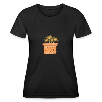 Vacances Martinique - T-shirt sport Femme - noir - Devant - AI Model Female 172 light (172cm)