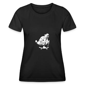Couteau de patineur de la mort - T-shirt sport Femme - noir - Devant - AI Model Female 172 light (172cm)