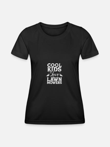 Lawn Mowing Lawn Mower Funny Gardener - Women's Functional T-Shirt - black