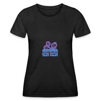 Roller Coaster Amusement Park Amusement Park - Women's Functional T-Shirt - black - Front - AI Model Female 172 light (172cm)