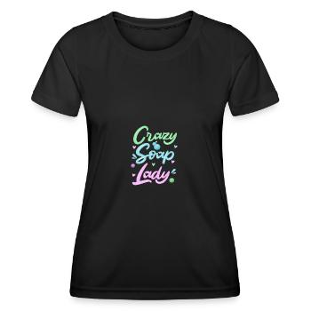 Seife Herstellen Handgemachte Seife - Frauen Funktions-T-Shirt - Schwarz - Vorne - AI Model Female 172 light (172cm)