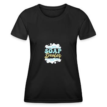 Seife Herstellen Handgemachte Seife - Frauen Funktions-T-Shirt - Schwarz - Vorne - AI Model Female 172 light (172cm)