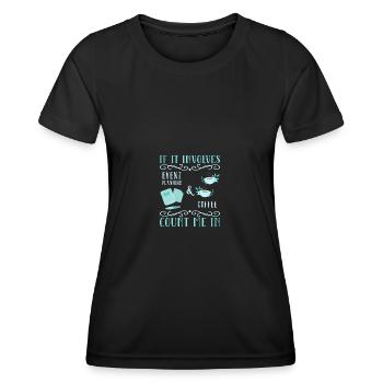 Gestionnaire d’événements Gestionnaire d’événements - T-shirt sport Femme - noir - Devant - AI Model Female 172 light (172cm)