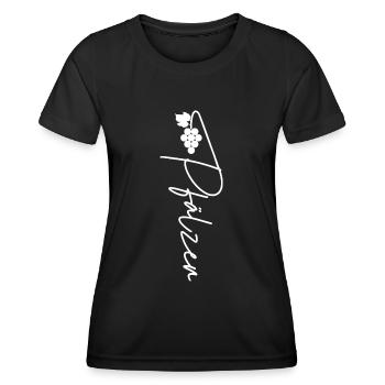 Pfälzer Weintrauben - Frauen Funktions-T-Shirt - Schwarz - Vorne - AI Model Female 172 light (172cm)
