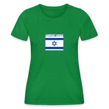Assistance Israël - T-shirt sport Femme - vert - Devant - AI Model Female 172 dark (172cm)