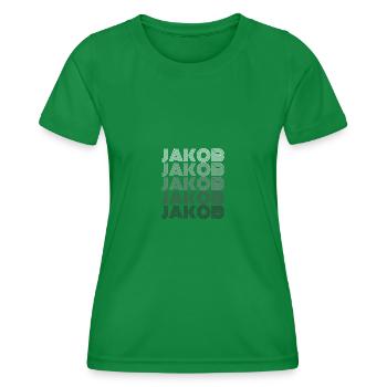 Jacob - T-shirt sport Femme - vert - Devant - AI Model Female 172 dark (172cm)