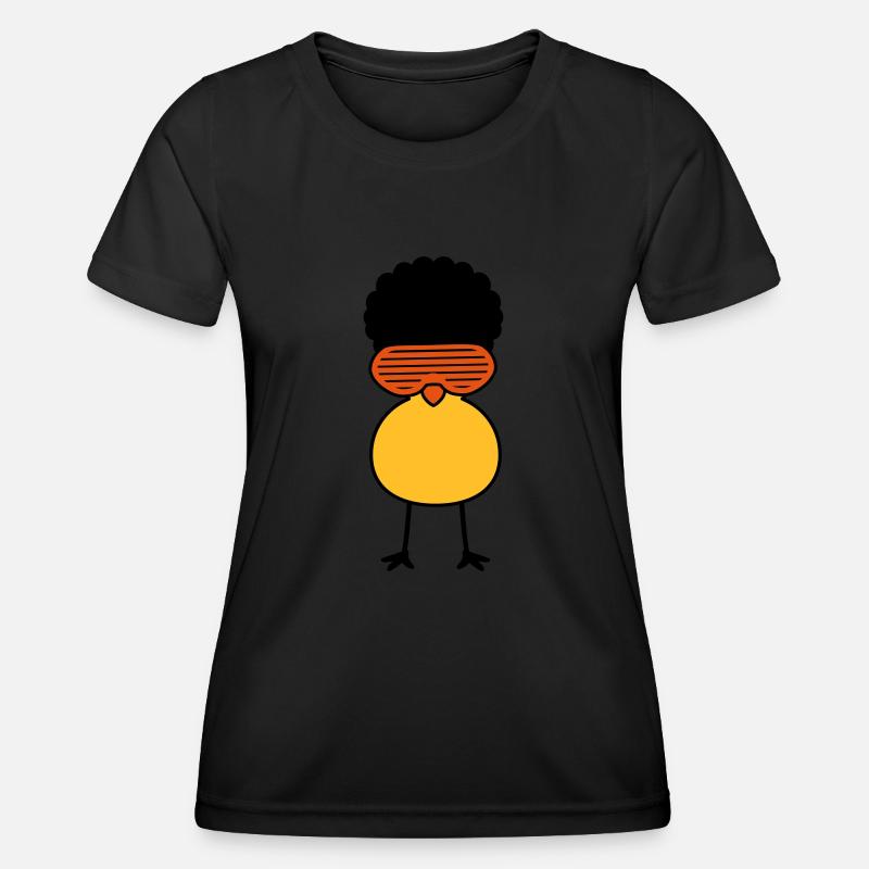 Funky Chick - Women's Functional T-Shirt - black