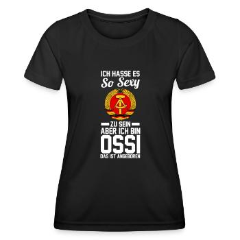 Ostdeutschland Ossi Deutschland DDR - Frauen Funktions-T-Shirt - Schwarz - Vorne - AI Model Female 172 light (172cm)