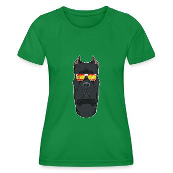 Cane Corso I Spain Sunglasses I Spanish Flag - Frauen Funktions-T-Shirt - Kelly Green - Vorne - AI Model Female 172 dark (172cm)