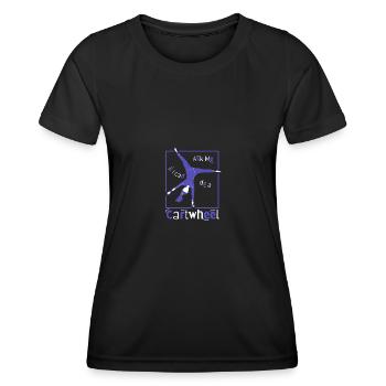 Gymnastik Turnen Turner - Frauen Funktions-T-Shirt - Schwarz - Vorne - AI Model Female 172 light (172cm)