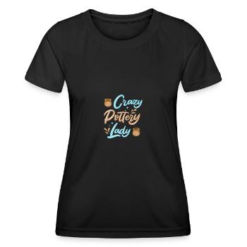 Töpfern Töpfer Keramik - Frauen Funktions-T-Shirt - Schwarz - Vorne - AI Model Female 172 light (172cm)