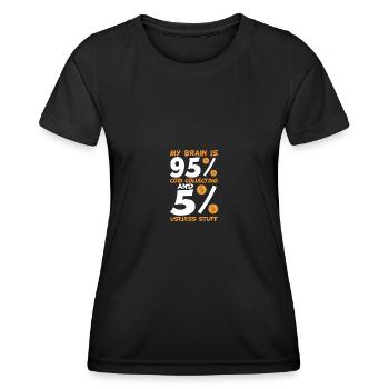 Les collectionneurs de pièces collectent des pièces - T-shirt sport Femme - noir - Devant - AI Model Female 172 light (172cm)