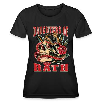 Düsseldorf daughters of Unterrath - Frauen Funktions-T-Shirt - Schwarz - Vorne - AI Model Female 172 light (172cm)