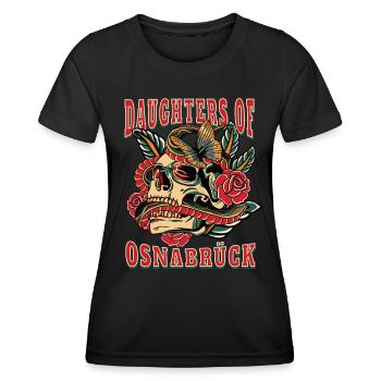 Osnabrück Power-Frau daughters of Osnabrück - Frauen Funktions-T-Shirt - Schwarz - Vorne - AI Model Female 172 light (172cm)