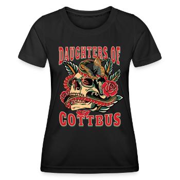 Cottbus Frau Geschenk daughters of Cottbus Frauen - Frauen Funktions-T-Shirt - Schwarz - Vorne - AI Model Female 172 light (172cm)
