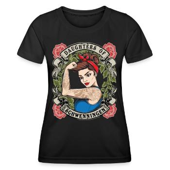 Schwenningen Cadeau aux filles de Schwenningen - T-shirt sport Femme - noir - Devant - AI Model Female 172 light (172cm)