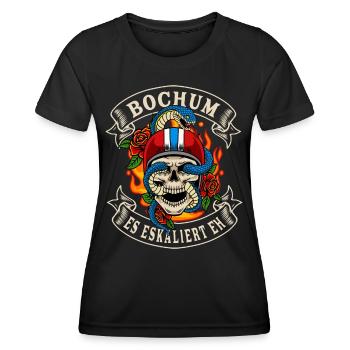 Bochum biker cadeau il escalade de toute façon Bochum - T-shirt sport Femme - noir - Devant - AI Model Female 172 light (172cm)