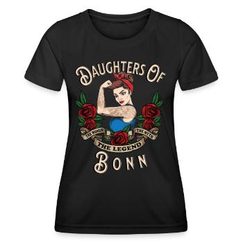Bonn Frau Geschenk filles de Bonn Frauen - T-shirt sport Femme - noir - Devant - AI Model Female 172 light (172cm)