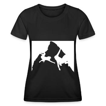 Climbing - (14) - Women's Functional T-Shirt - black - Front - AI Model Female 172 light (172cm)