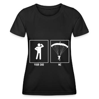 Your Father - Me - Professional Paragliding - Women's Functional T-Shirt - black - Front - AI Model Female 172 light (172cm)