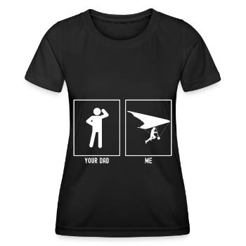 Your Father - Me - Gliding - Right - Women's Functional T-Shirt - black - Front - AI Model Female 172 light (172cm)