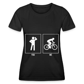 You - Me - Competitive Sports Cycling - Women's Functional T-Shirt - black - Front - AI Model Female 172 light (172cm)