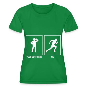 Your Friend - Me - Ongoing Links - Women's Functional T-Shirt - kelly green - Front - AI Model Female 172 dark (172cm)