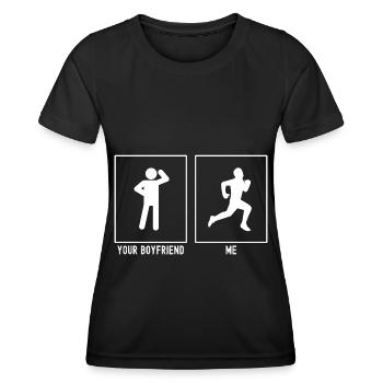 Votre ami - Moi - Running Jog - T-shirt sport Femme - noir - Devant - AI Model Female 172 light (172cm)