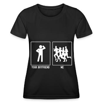 Your Friend - Me - Running Group - Women's Functional T-Shirt - black - Front - AI Model Female 172 light (172cm)