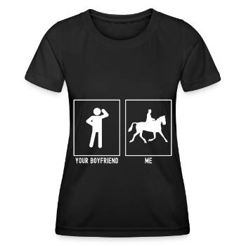 Your Friend - Me - Horse Riding - Women's Functional T-Shirt - black - Front - AI Model Female 172 light (172cm)