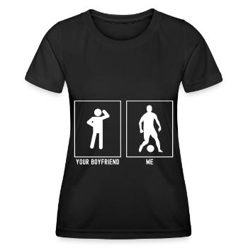 Your Friend - Me - Footballer Mid Ball - Women's Functional T-Shirt - black - Front - AI Model Female 172 light (172cm)