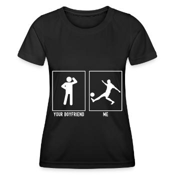 Your Friend - Me - Soccer Player Kick - Women's Functional T-Shirt - black - Front - AI Model Female 172 light (172cm)