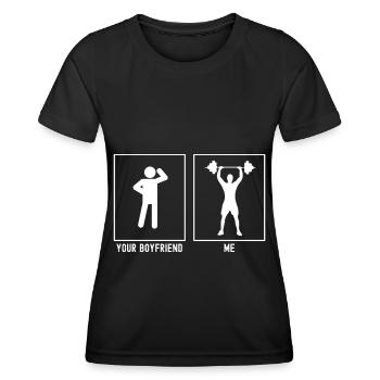 Votre ami - Moi - Fitness Full Lifting - T-shirt sport Femme - noir - Devant - AI Model Female 172 light (172cm)