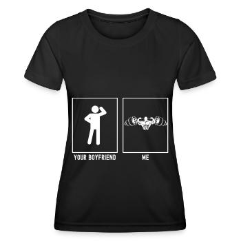 Votre ami - Moi - Fitness Strong Lifting - T-shirt sport Femme - noir - Devant - AI Model Female 172 light (172cm)