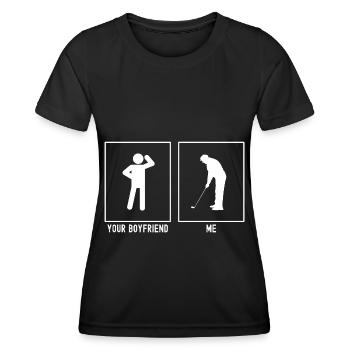 Votre ami - moi - Destinations de golf - T-shirt sport Femme - noir - Devant - AI Model Female 172 light (172cm)
