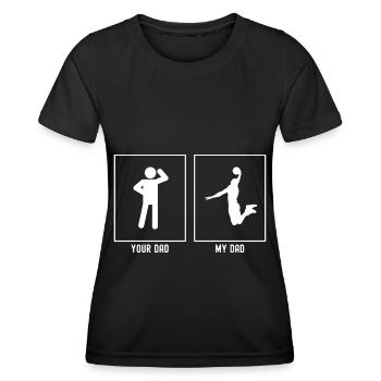 Your Father - My Father - Basketball Awsome Dunk - Women's Functional T-Shirt - black - Front - AI Model Female 172 light (172cm)