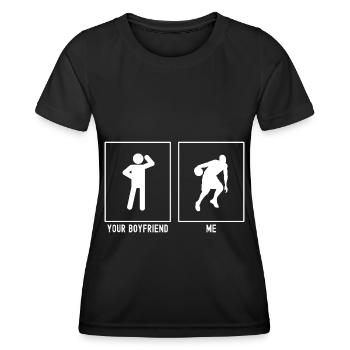 Votre ami - Moi - Basketball Ball Hold - T-shirt sport Femme - noir - Devant - AI Model Female 172 light (172cm)