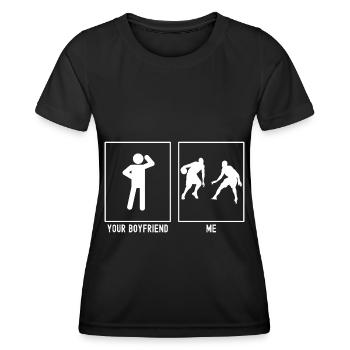 Your Friend - Me - Basketball - Women's Functional T-Shirt - black - Front - AI Model Female 172 light (172cm)