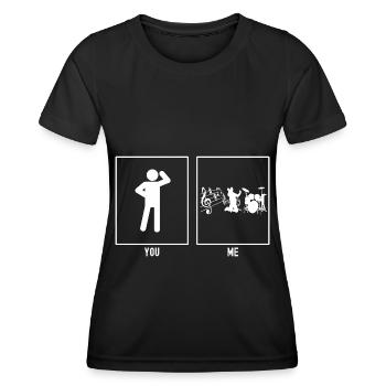 You - Me - Music - Women's Functional T-Shirt - black - Front - AI Model Female 172 light (172cm)