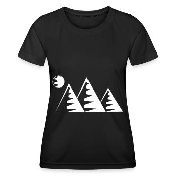 Berg - (15) - Frauen Funktions-T-Shirt - Schwarz - Vorne - AI Model Female 172 light (172cm)