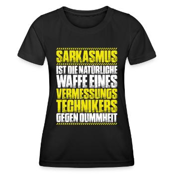 Vermessungstechniker Vermesser Land Surveyor - Frauen Funktions-T-Shirt - Schwarz - Vorne - AI Model Female 172 light (172cm)