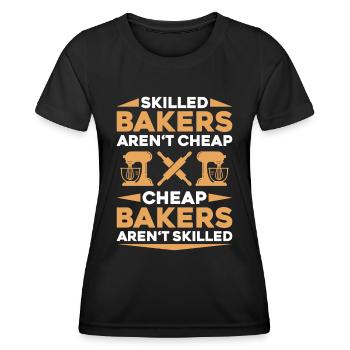 Boulanger Boulanger Boulanger Boulangerie Boulangerie Boulangerie - T-shirt sport Femme - noir - Devant - AI Model Female 172 light (172cm)