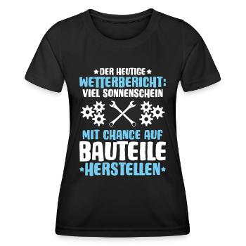 Verfahrensmechaniker Verfahrensmechanikerin - Frauen Funktions-T-Shirt - Schwarz - Vorne - AI Model Female 172 light (172cm)