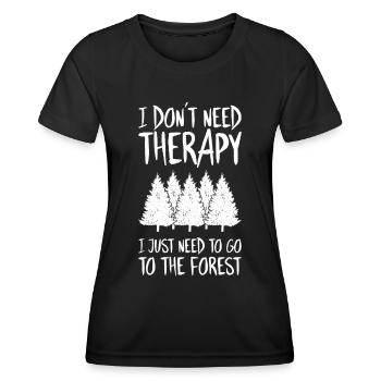 Forester Forestry Forester Forest Worker Forest - Women's Functional T-Shirt - black - Front - AI Model Female 172 light (172cm)